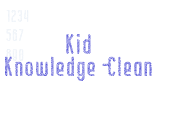 Kid Knowledge-Clean Font Download