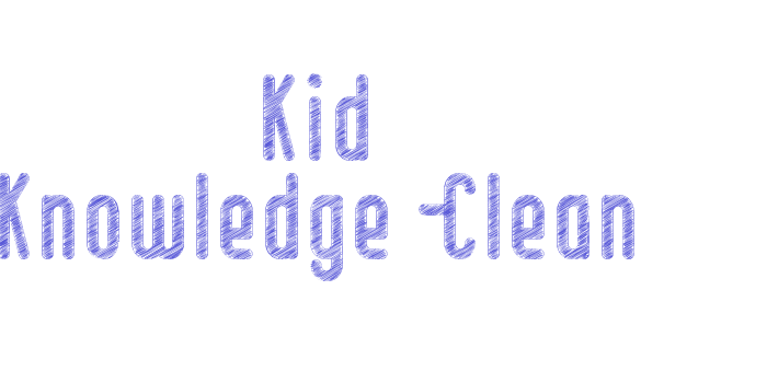 Kid Knowledge-Clean Font