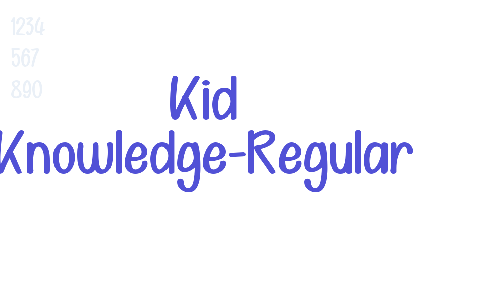 Kid Knowledge-Regular-font-download