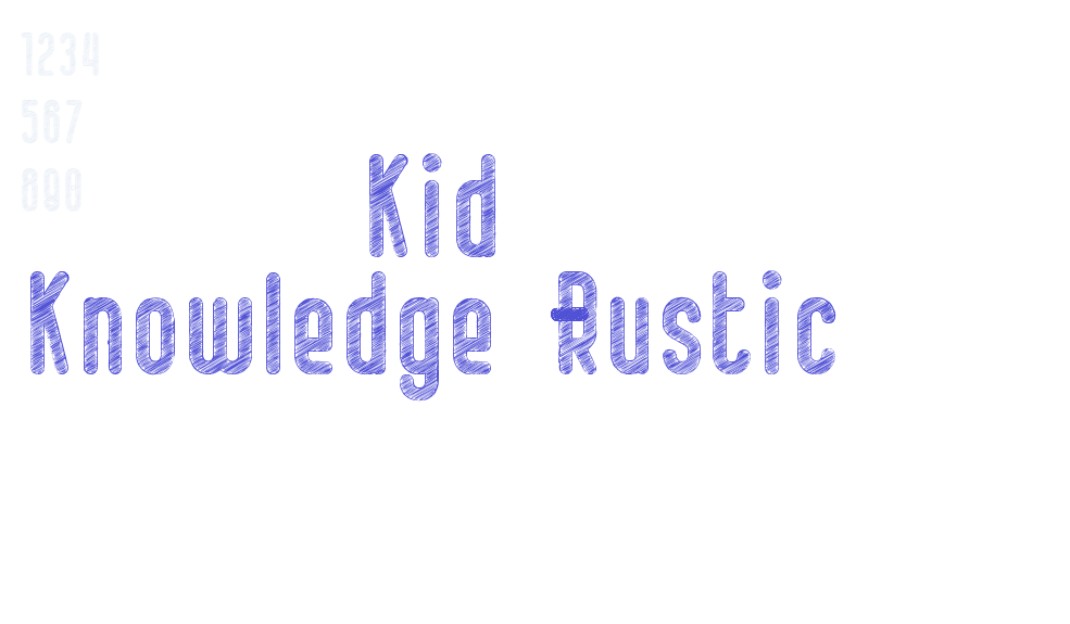 Kid Knowledge-Rustic-font-download