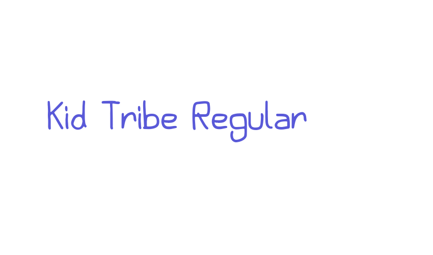 Kid Tribe Regular Font