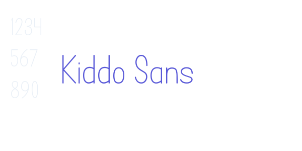 Kiddo Sans font free