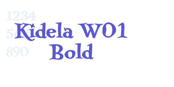 Kidela W01 Bold font free