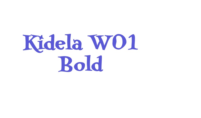 Kidela W01 Bold Font