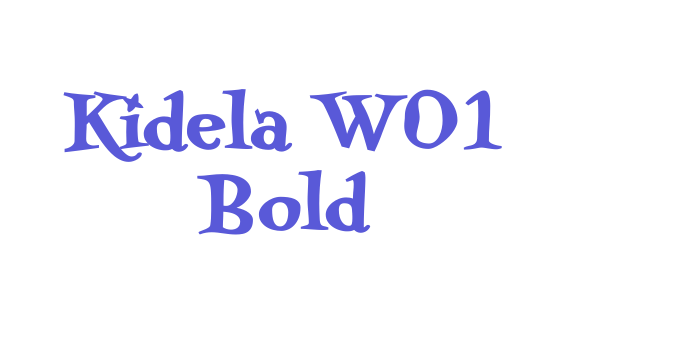 Kidela W01 Bold Font Download