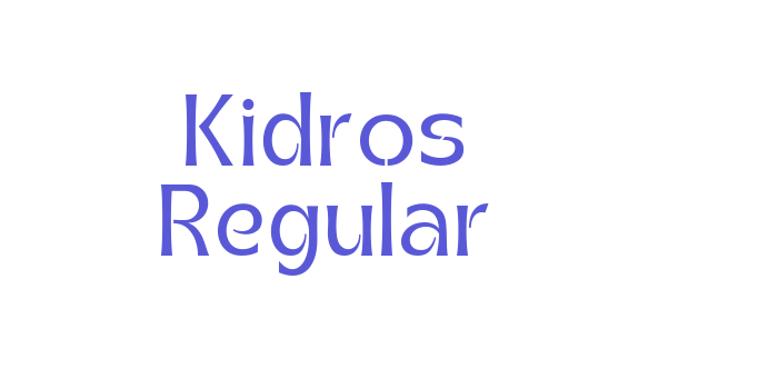 Kidros Regular Font Download