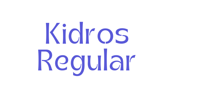 Kidros Regular Font