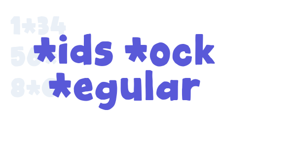 Kids Rock Regular font free