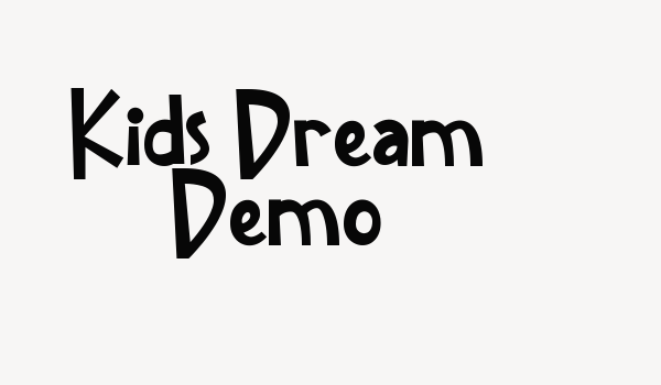 Kids Dream Demo Font