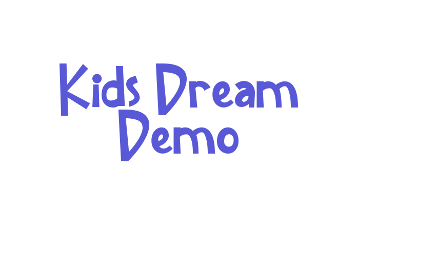 Kids Dream Demo Font Download