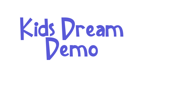 Kids Dream Demo Font Download