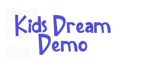 Kids Dream Demo-font-download