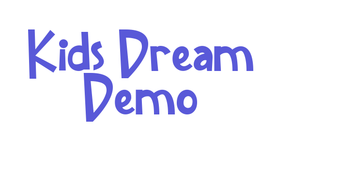 Kids Dream Demo Font