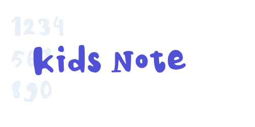 Kids Note-font-download