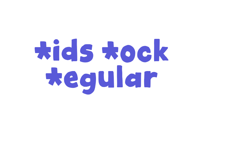 Kids Rock Regular Font Download