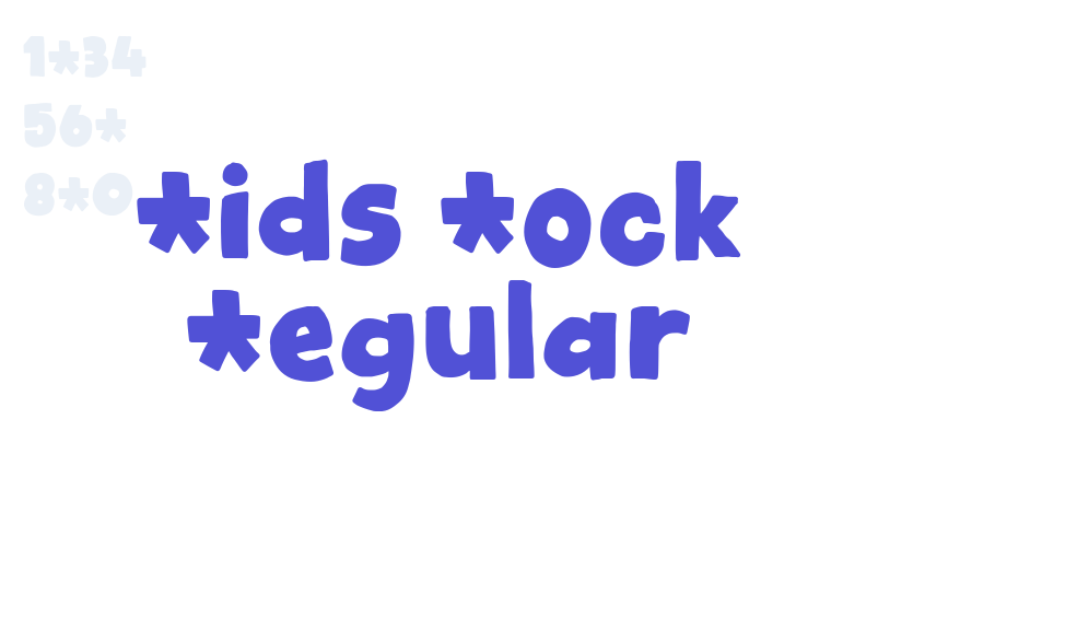 Kids Rock Regular-font-download