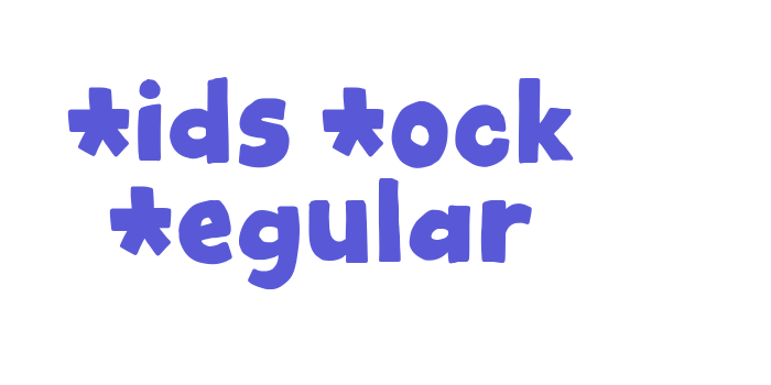 Kids Rock Regular Font