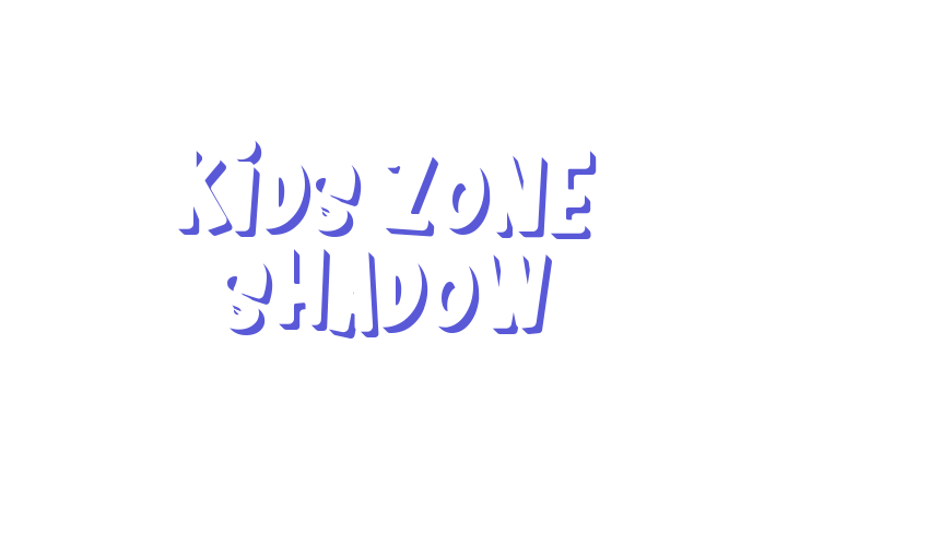 Kids Zone Shadow Font Download