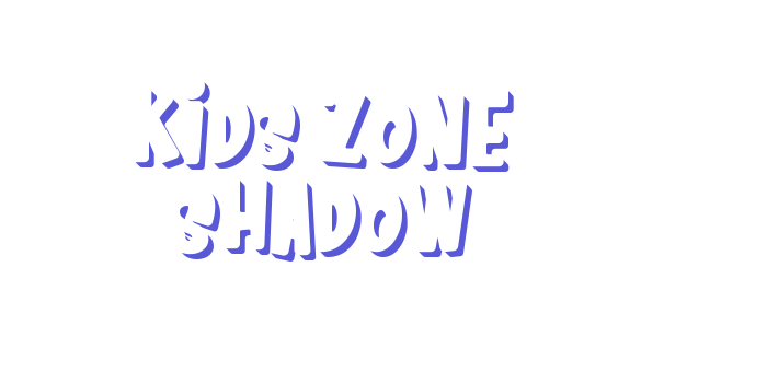 Kids Zone Shadow Font Download