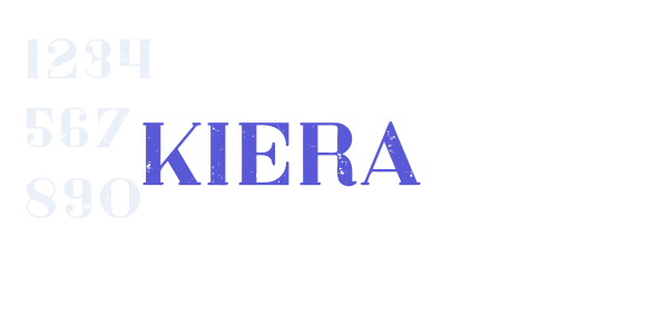 Kiera font