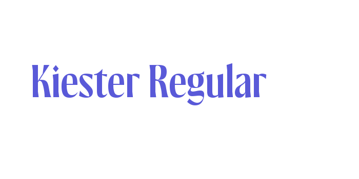 Kiester Regular Font Download