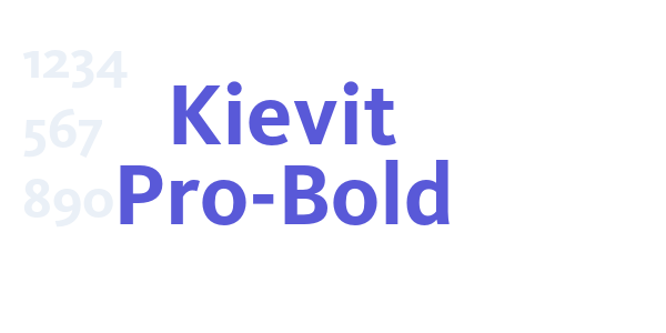 Kievit Pro-Bold font free