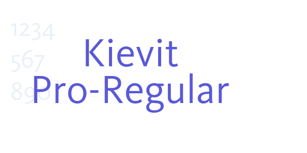 Kievit Pro-Regular font free