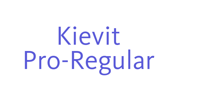 Kievit Pro-Regular Font Download