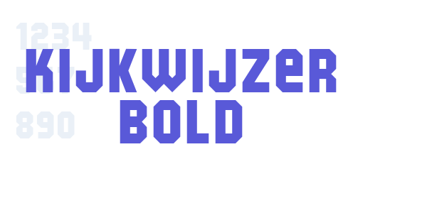 Kijkwijzer Bold font free