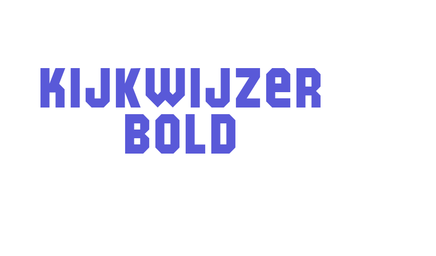 Kijkwijzer Bold Font