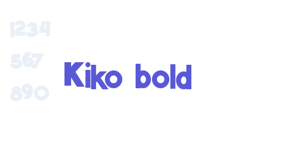 Kiko bold font free