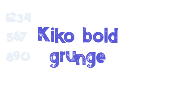 Kiko bold grunge font free