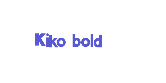 Kiko bold Font Download