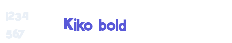 Kiko bold-related font