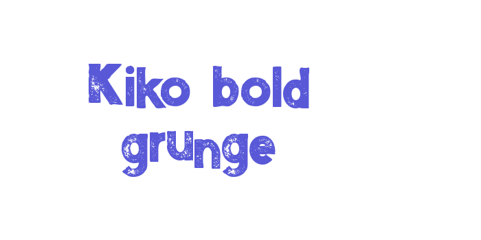 Kiko bold grunge Font