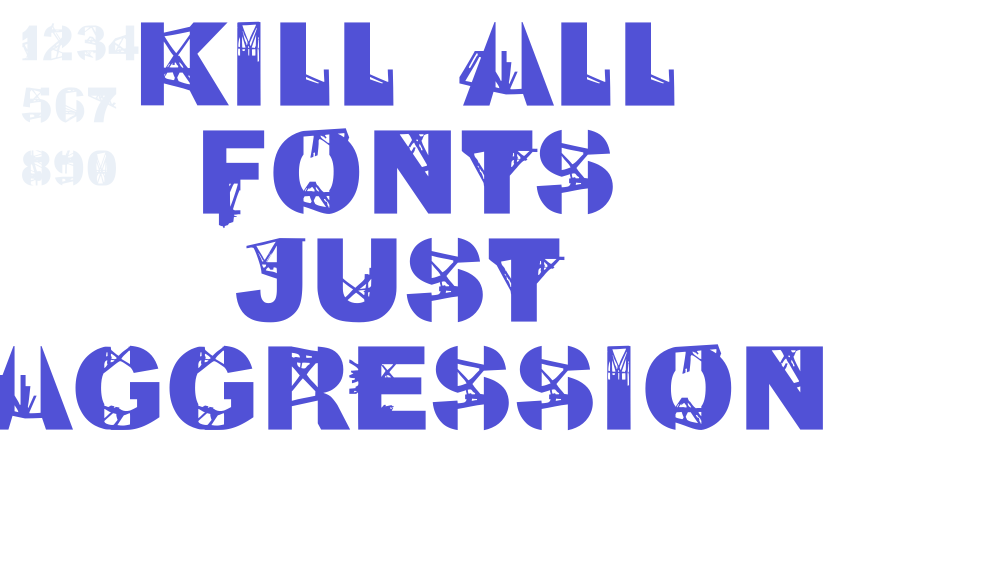 Kill All Fonts Just Aggression-font-download