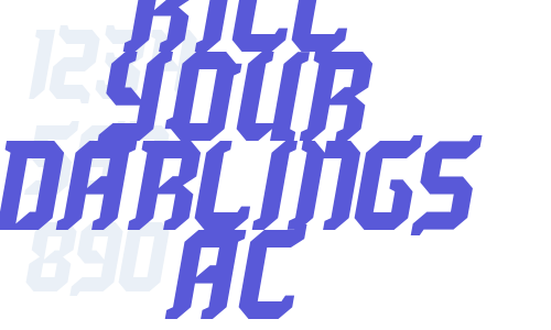 Kill your darlings AC Font Download