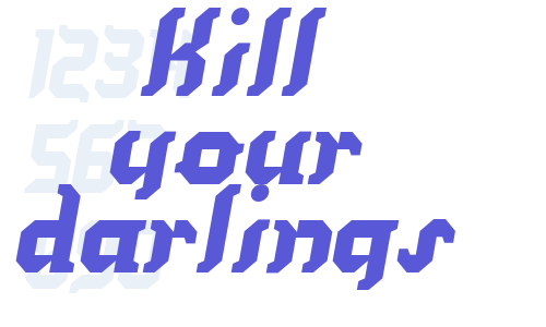 Kill your darlings Font Download