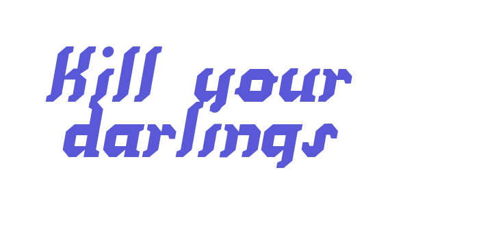 Kill your darlings Font Download