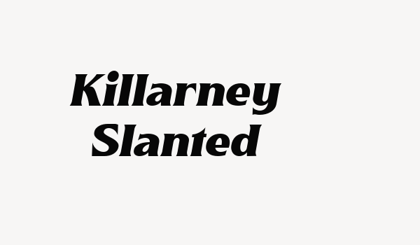 Killarney Slanted Font