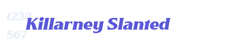 Killarney Slanted-related font
