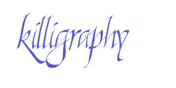 Killigraphy font free