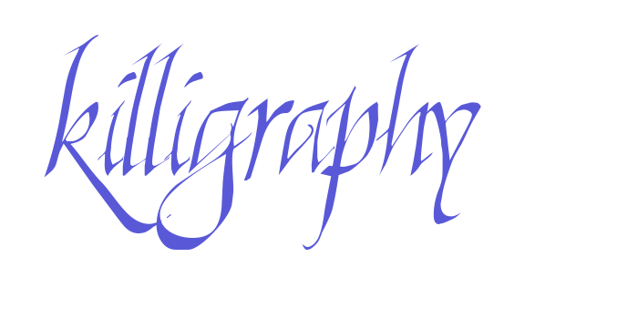 Killigraphy Font