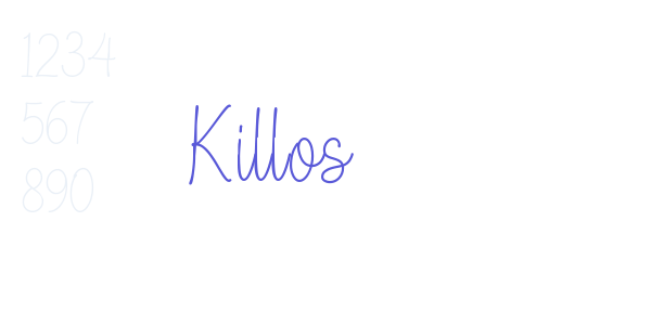 Killos font free