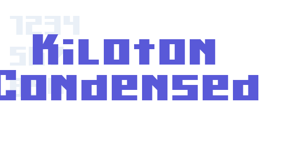 Kiloton Condensed font