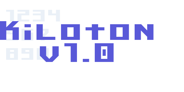 Kiloton v1.0 font