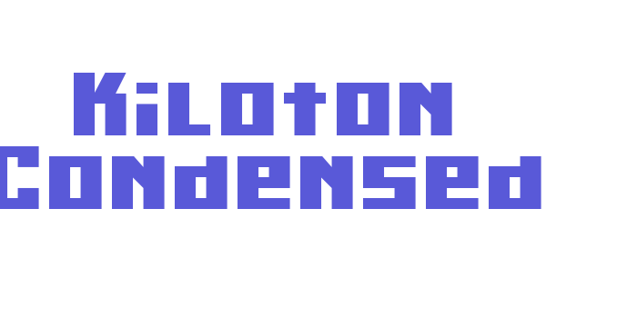 Kiloton Condensed Font Download