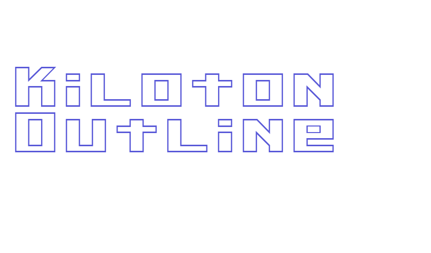 Kiloton Outline Font Download