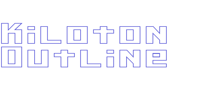 Kiloton Outline Font Download