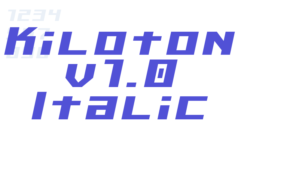 Kiloton v1.0 Italic-font-download